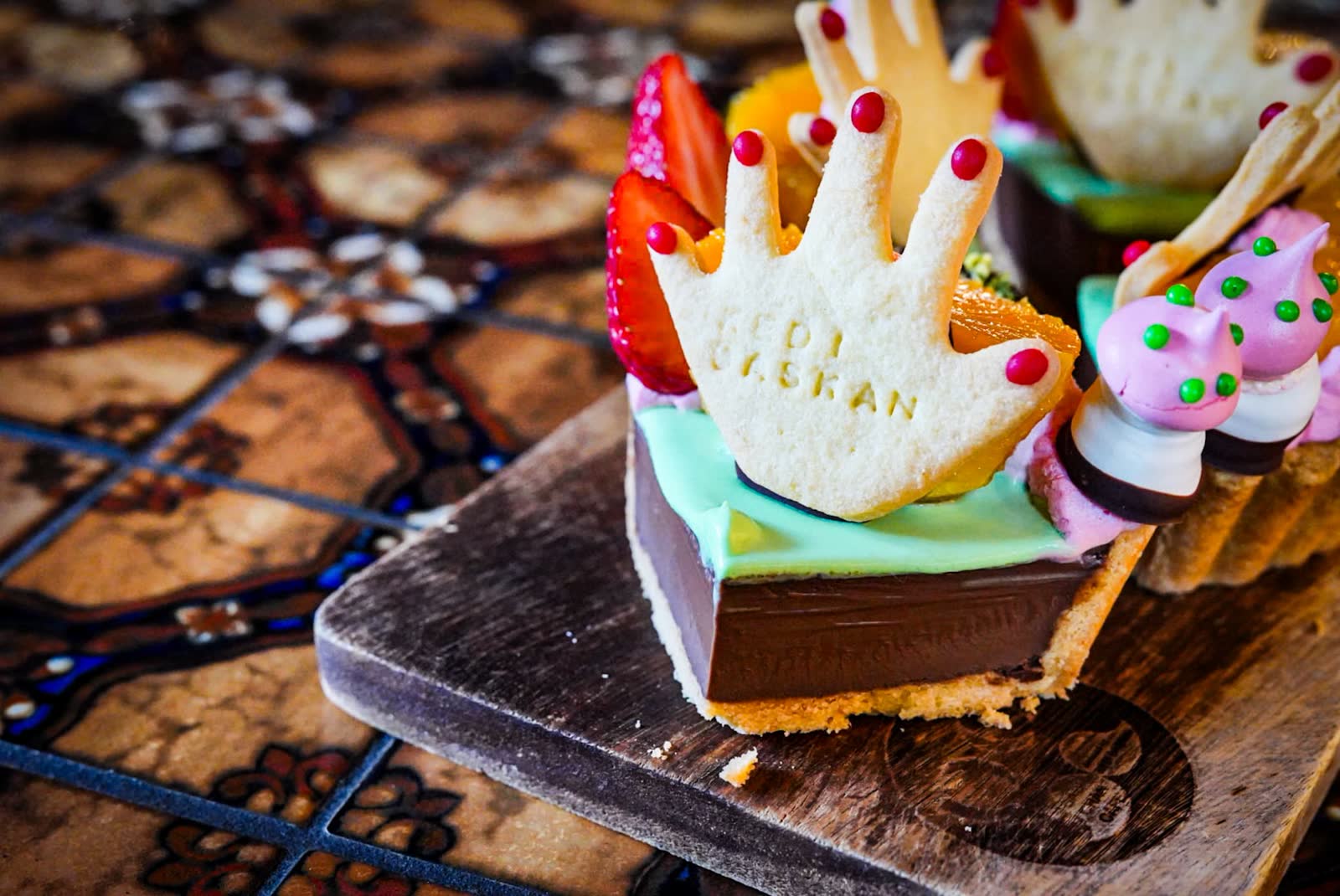 yuccake のカラフルなタルト